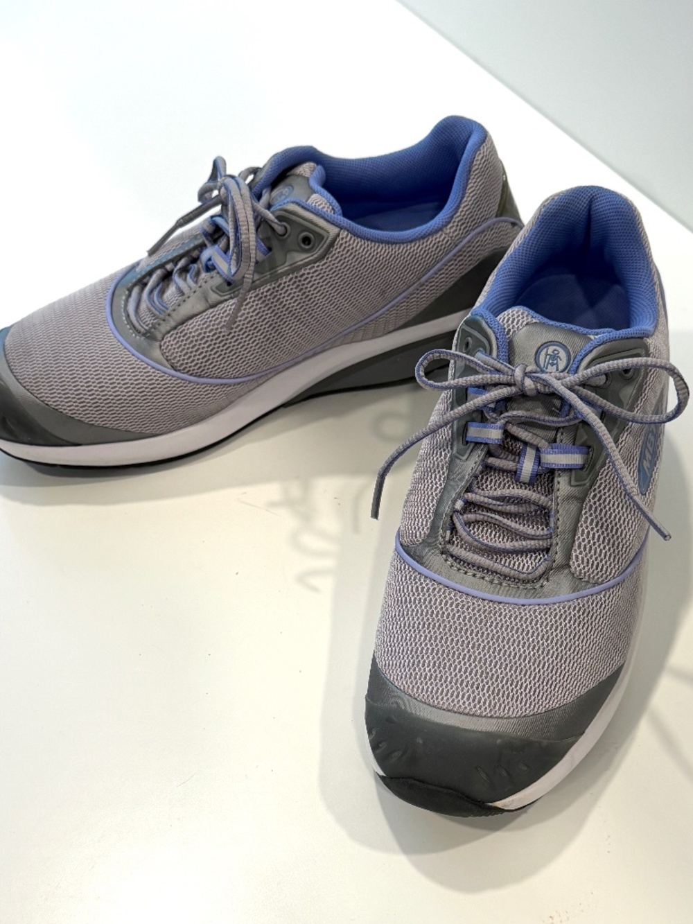MBT Fora Silver Grey Purple Rocker Bottom Fitness Walking Shoes Sneakers